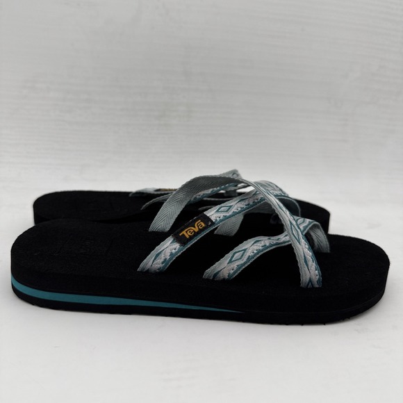 Teva Shoes - Teva Women's Shoes SZ 5 Olowahu Slip Cross Straps Sari Ribbon Sandals Flip Flops